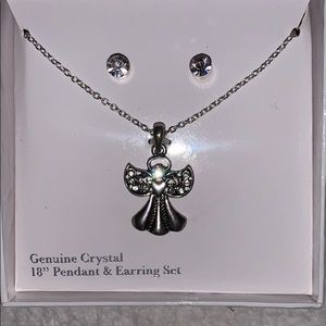 Angel necklace and earring set. Still in box